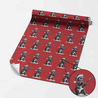 Funny Cat Guitar Wrapping Paper Roll Rock and Roll Christmas - Wonder Print Shop