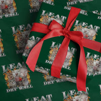 Funny Cat Meme Bootleg Graphic Wrapping Paper Roll I Eat Drywall Funny Weird Cursed Internet Memes