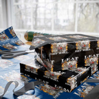 Funny Cat Meme Bootleg Graphic Wrapping Paper Roll I Eat Drywall Funny Weird Cursed Internet Memes