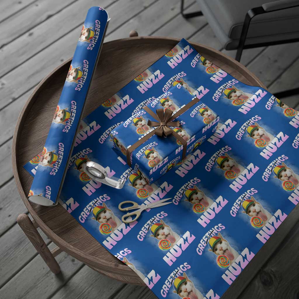 Funny Cat Meme Wrapping Paper Roll Greetings Huzz - Wonder Print Shop