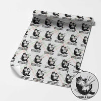 Funny Cat Mom Cat Lover Wrapping Paper Roll Mother I Am But Skin and Bones