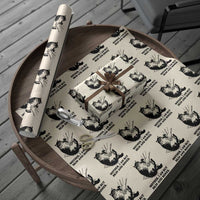 Funny Cat Mom Cat Lover Wrapping Paper Roll Mother I Am But Skin and Bones