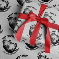 Funny Cat Mother I Am But Skin And Bone Wrapping Paper Roll - Wonder Print Shop