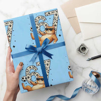 Funny Cat Playing Soccer Wrapping Paper Roll Six Seven Meme