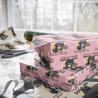 Funny Cat Plays Tennis Wrapping Paper Roll Because Punching People Is Against The Law - Wonder Print Shop