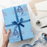 Funny Cat San Francisco Golden Gate Wrapping Paper Roll
