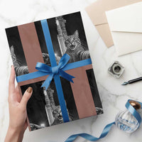 Funny Cat Selfie Lunar Mission 2026 Wrapping Paper Roll