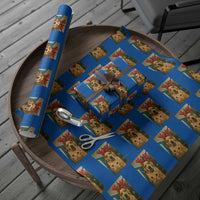 Funny Cat With Dog Selfie Christmas Wrapping Paper Roll Pet Lover Xmas Gift - Wonder Print Shop