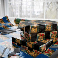 Funny Cat With Dog Selfie Christmas Wrapping Paper Roll Pet Lover Xmas Gift - Wonder Print Shop