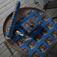 Funny Cat With Santa Selfie Christmas Wrapping Paper Roll - Wonder Print Shop