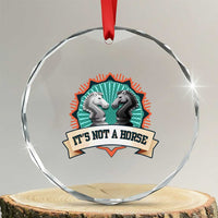 Funny Chess Lover Crystal Glass Ornament It's Not A Horse Knight Horse