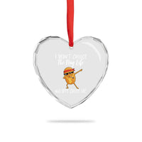 Funny Chicken Nug Life Heart Crystal Glass Ornament The Nug Life Chose Me - Wonder Print Shop