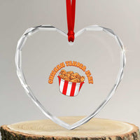 Funny Chicken Tender Slut Heart Crystal Glass Ornament Tendies Bucket - Wonder Print Shop