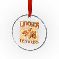 Funny Chicken Tenders Crystal Glass Ornament Funny Foodie Vintage 90s Bootleg Rap