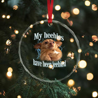 Funny Chihuahua Meme Crystal Glass Ornament My Heebies Have Been Jeebied Bootleg - Wonder Print Shop