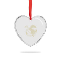 Funny Chihuahua Smoking Cegarette Meme Heart Crystal Glass Ornament Gritty Ironic Dog Graphic for Dark Humor Lovers