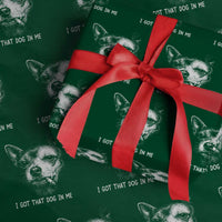 Funny Chihuahua Smoking Meme Wrapping Paper Roll I Got That Dog In Me