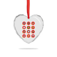 Funny Chinese New Year Zodiac Animals Heart Crystal Glass Ornament - Wonder Print Shop