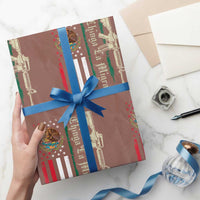 Funny Chinga La Migra Wrapping Paper Roll Gun Vintage Mexican Flag - Wonder Print Shop