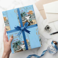 Funny Christian Beach Gift Wrapping Paper Roll All I Need Is Jesus And The Beach