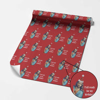 Funny Christian Christmas Wrapping Paper Roll Y'all Ready For My Birthday Religious Jesus - Wonder Print Shop