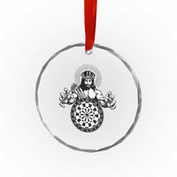 Funny Christian Dartist Gift Crystal Glass Ornament Jesus Bullseye Shooter - Wonder Print Shop