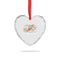 Funny Christian Easter He Is Risen Silly Goose Heart Crystal Glass Ornament Cute Faith-Based Geese Parody Gift with Jesus