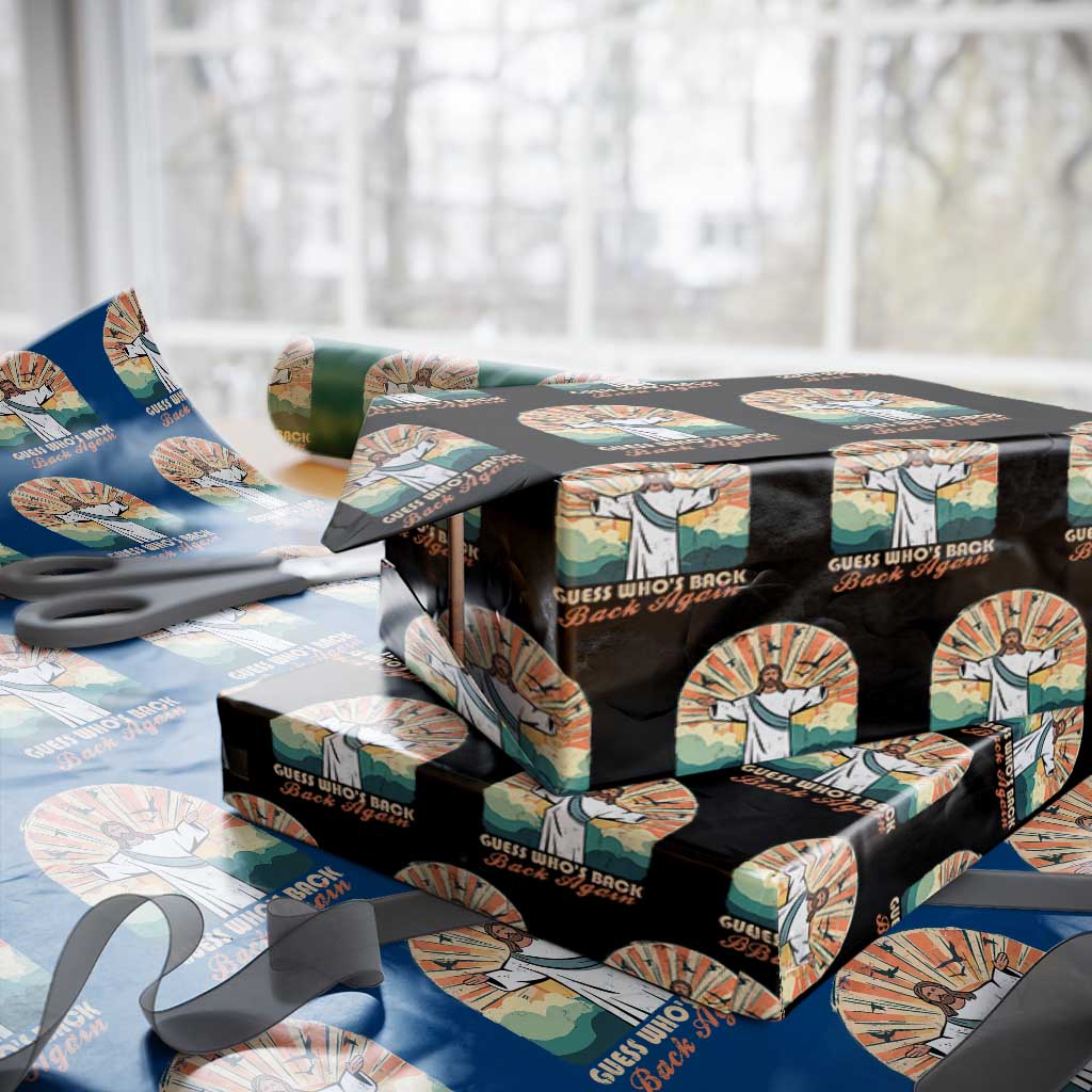 Funny Christian Easter Wrapping Paper Roll Guess Whos Back Jesus Religious - Wonder Print Shop