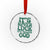 Funny Christian Faith Crystal Glass Ornament It's Never Luck It's Always God - Wonder Print Shop