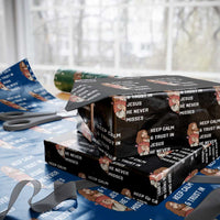 Funny Christian Faith Darts Player Gift Wrapping Paper Roll Keep Calm And Trust In Jesus He Never Misses - Wonder Print Shop