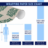 Funny Christian Faith Wrapping Paper Roll It's Never Luck It's Always God