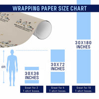 Funny Christian Goose Christmas Wrapping Paper Roll Walking By Faith Tripping Constantly - Wonder Print Shop