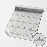 Funny Christian Raccoon Wrapping Paper Roll Sarcastic Jesus Thinks I'm A Delight