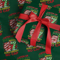 Funny Christmas 67 Meme Wrapping Paper Roll Listen Up Rizzlers This Sigma Has 67 Aura Energy No Cap - Wonder Print Shop