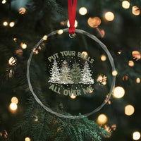 Funny Christmas Adult Humor Crystal Glass Ornament Put Your Balls All Over Me Xmas Dirty Joke - Wonder Print Shop