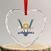 Funny Christmas Baby Jesus Heart Crystal Glass Ornament Xmas Christian Little Boy - Wonder Print Shop