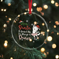 Funny Christmas Ballet Cat Lover Crystal Glass Ornament Dear Santa It Was Not Me TS12