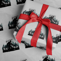 Funny Christmas Bigfoot Wrapping Paper Roll Believe Santa Sasquatch Snow - Wonder Print Shop