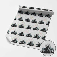 Funny Christmas Bigfoot Wrapping Paper Roll Believe Santa Sasquatch Snow - Wonder Print Shop