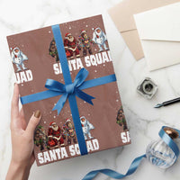 Funny Christmas Bigfoot Wrapping Paper Roll Santa Squad Sasquatch Cosplay Elf Santa Snowman - Wonder Print Shop