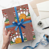 Funny Christmas Bowling Wrapping Paper Roll Spare Me Its Xmas Festive Holiday - Wonder Print Shop