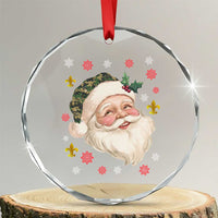 Funny Christmas Cajun Louisiana Santa Papa Noel Crystal Glass Ornament - Wonder Print Shop