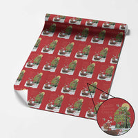 Funny Christmas Cajun Louisiana Wrapping Paper Roll Rockin' Around The Cypress Trees Santa Alligator - Wonder Print Shop