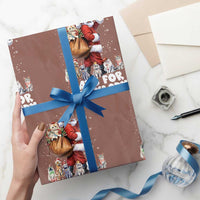 Funny Christmas Cat Wrapping Paper Roll Cats For Everybody Xmas Santa Pet - Wonder Print Shop