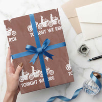 Funny Christmas Christian Biker Wrapping Paper Roll Tonight We Ride Three Wise Men Faith Xmas Motorbikes - Wonder Print Shop