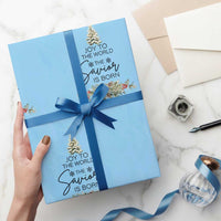 Funny Christmas Christian Faith Wrapping Paper Roll Joy To The World The Savior Is Born Xmas Tree - Wonder Print Shop