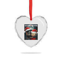 Funny Christmas Couple Heart Crystal Glass Ornament Italian Brainrot Meme - Wonder Print Shop