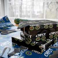 Funny Christmas Couple Wrapping Paper Roll Chest Nuts Bauble Xmas Wreath - Wonder Print Shop