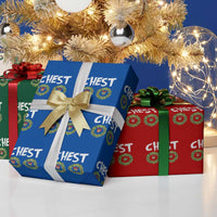Funny Christmas Couple Wrapping Paper Roll Chest Nuts Bauble Xmas Wreath - Wonder Print Shop