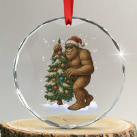 Funny Christmas Crystal Glass Ornament Bigfoot Decorating Xmas Tree Gift - Wonder Print Shop